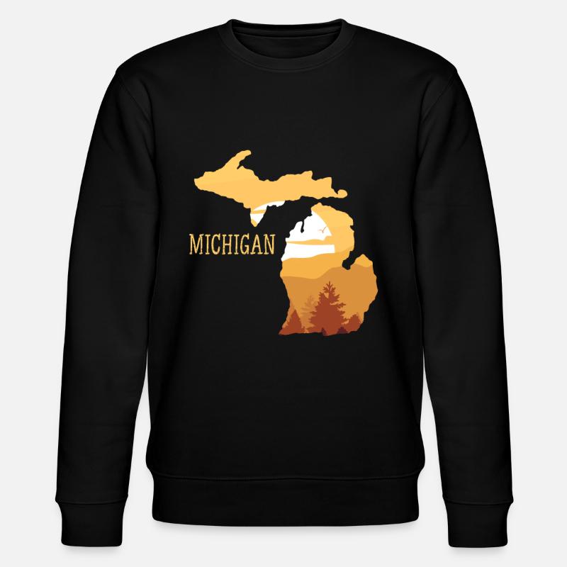 michigan - Stanley/Stella Unisex Bio-Sweatshirt CHANGER  - Schwarz