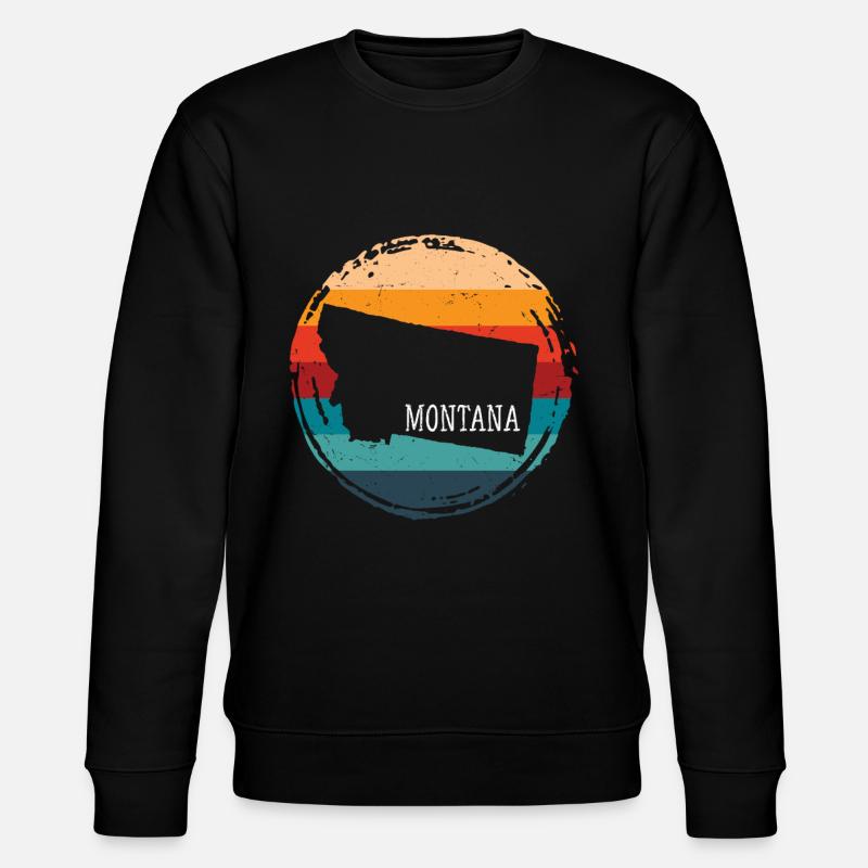 Montana - Stanley/Stella Unisex Bio-Sweatshirt CHANGER  - Schwarz