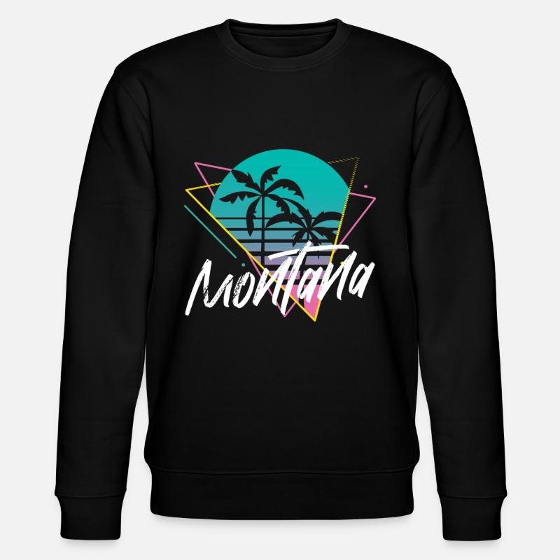 Montana - Stanley/Stella Unisex Bio-Sweatshirt CHANGER  - Schwarz
