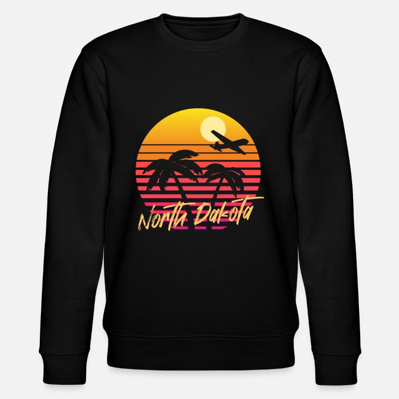 North Dakota - Stanley/Stella Unisex Bio-Sweatshirt CHANGER  - Schwarz