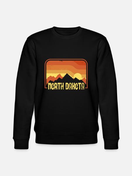 North Dakota - Stanley/Stella CHANGER Unisex Organic Sweatshirt - black