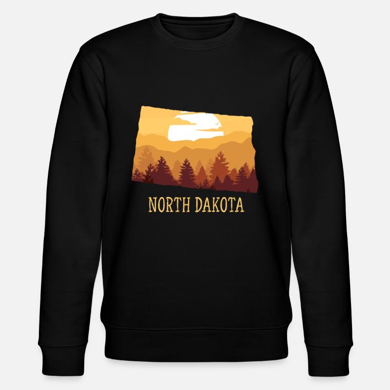 North Dakota - Stanley/Stella Unisex Bio-Sweatshirt CHANGER  - Schwarz
