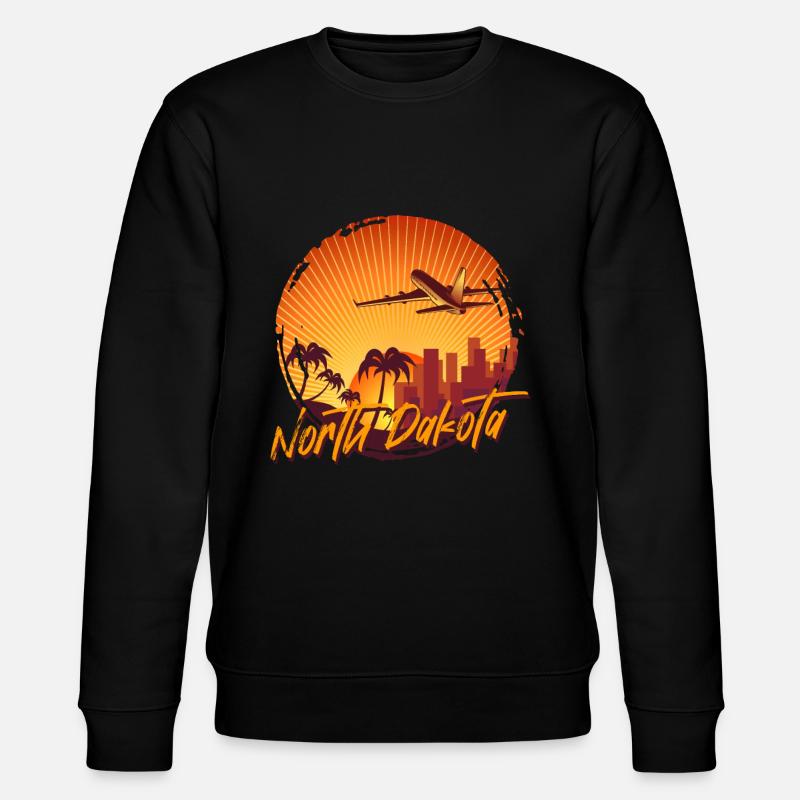 North Dakota - Stanley/Stella Unisex Bio-Sweatshirt CHANGER  - Schwarz