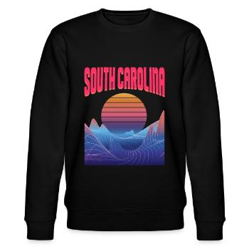 South Carolina - Stanley/Stella Unisex Bio-Sweatshirt CHANGER  - Schwarz - Vorne - Nik (191cm) & Marisol (170cm)