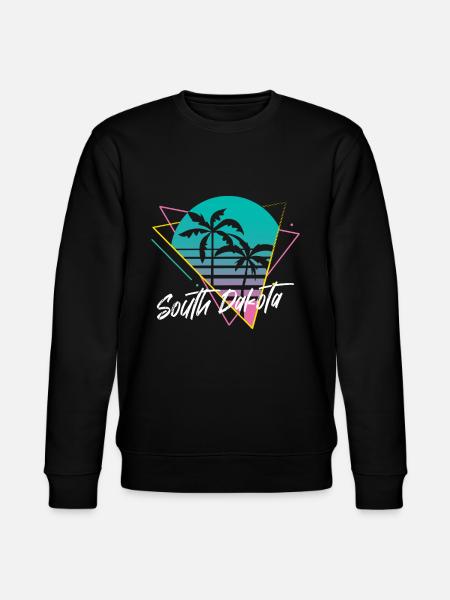 South Dakota - Stanley/Stella CHANGER Unisex Organic Sweatshirt - black