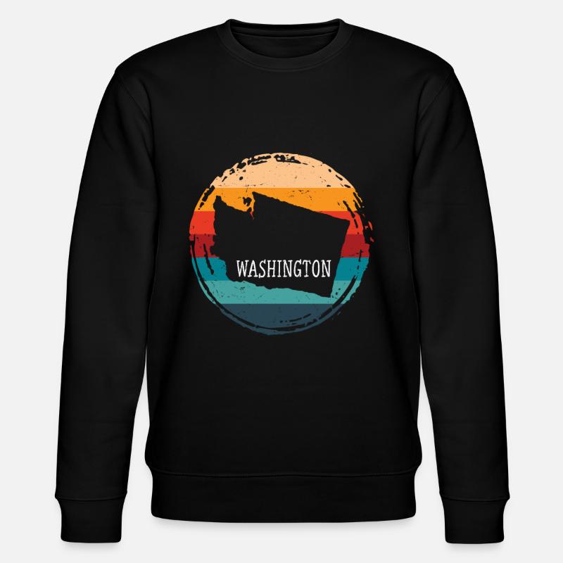 Washington - Stanley/Stella Unisex Bio-Sweatshirt CHANGER  - Schwarz