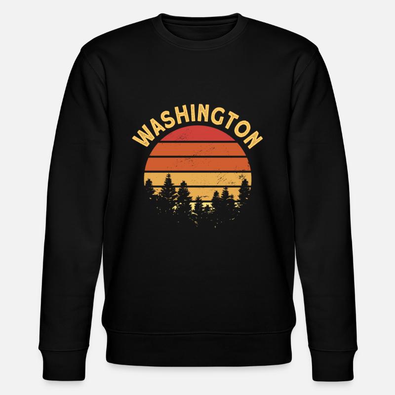 Washington - Stanley/Stella Unisex Bio-Sweatshirt CHANGER  - Schwarz