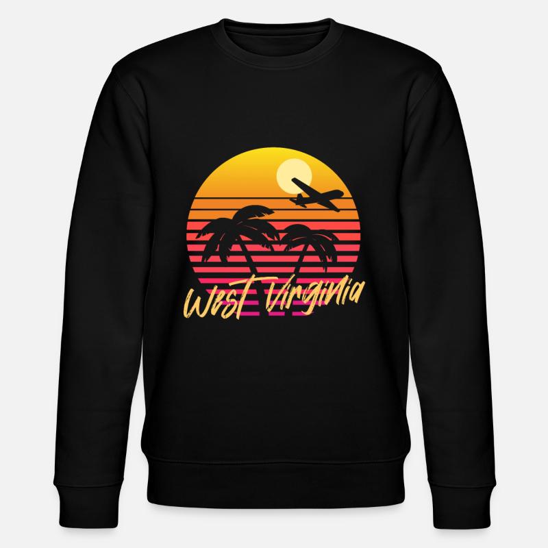 West Virginia - Stanley/Stella Unisex Bio-Sweatshirt CHANGER  - Schwarz