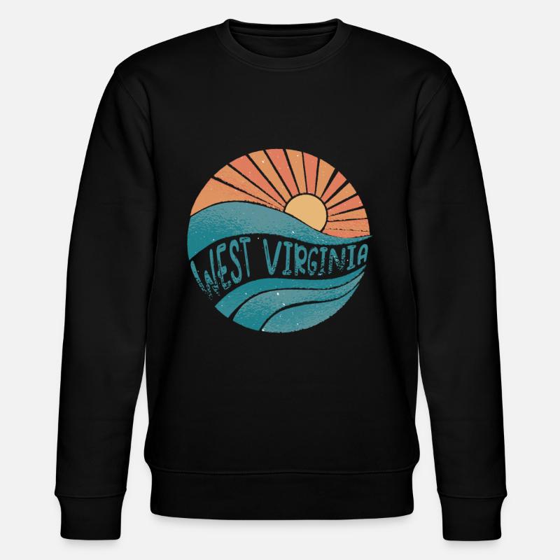 West Virginia - Stanley/Stella Unisex Bio-Sweatshirt CHANGER  - Schwarz