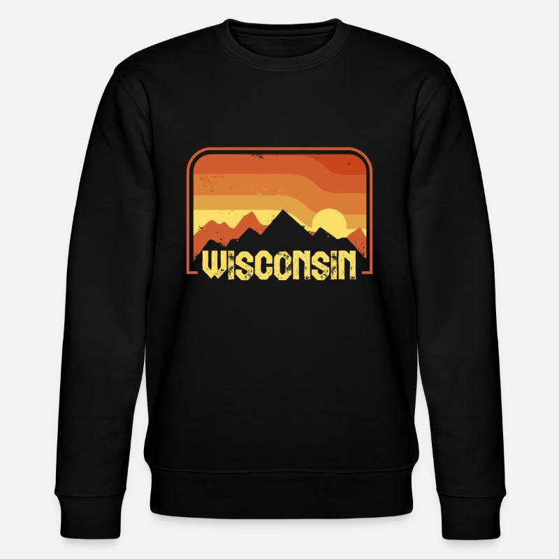Wisconsin - Stanley/Stella Unisex Bio-Sweatshirt CHANGER  - Schwarz