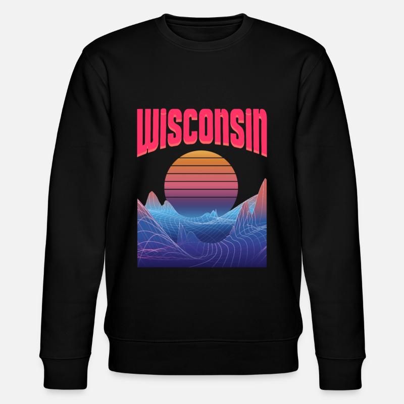 Wisconsin - Stanley/Stella Unisex Bio-Sweatshirt CHANGER  - Schwarz