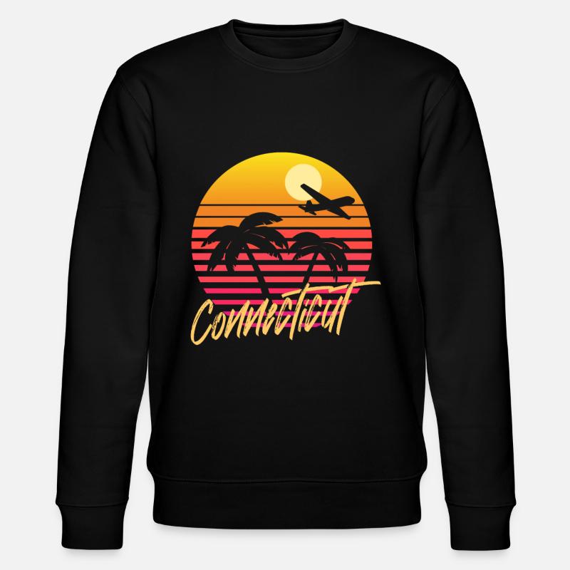 connecticut - Stanley/Stella Unisex Bio-Sweatshirt CHANGER  - Schwarz