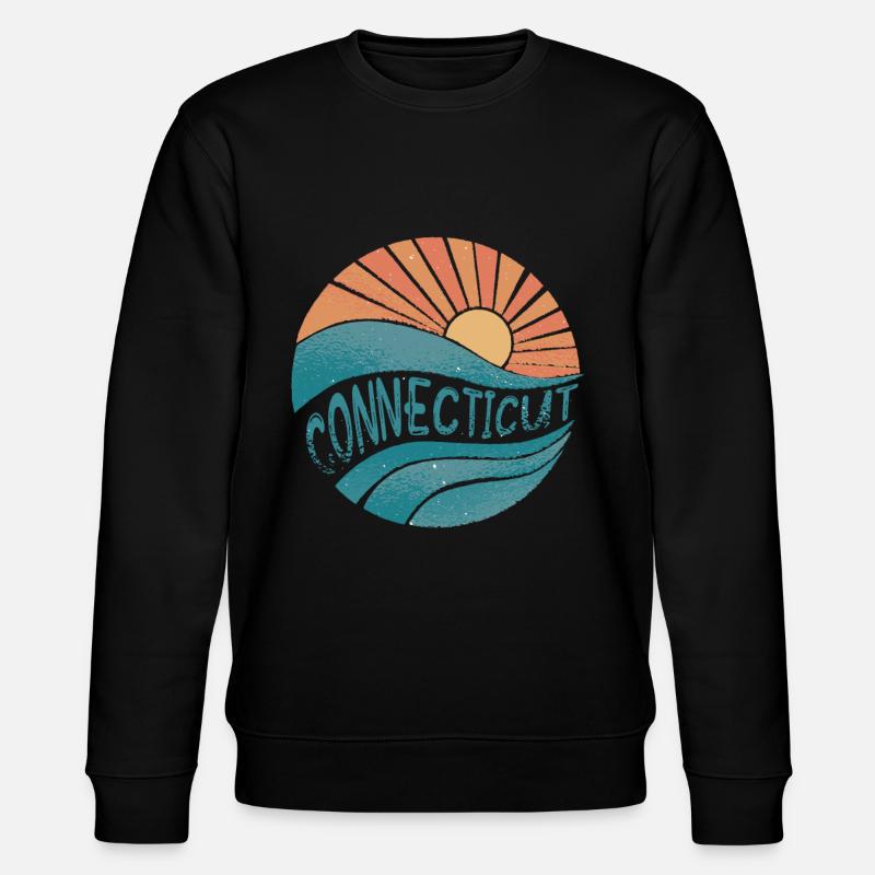 connecticut - Stanley/Stella Unisex Bio-Sweatshirt CHANGER  - Schwarz