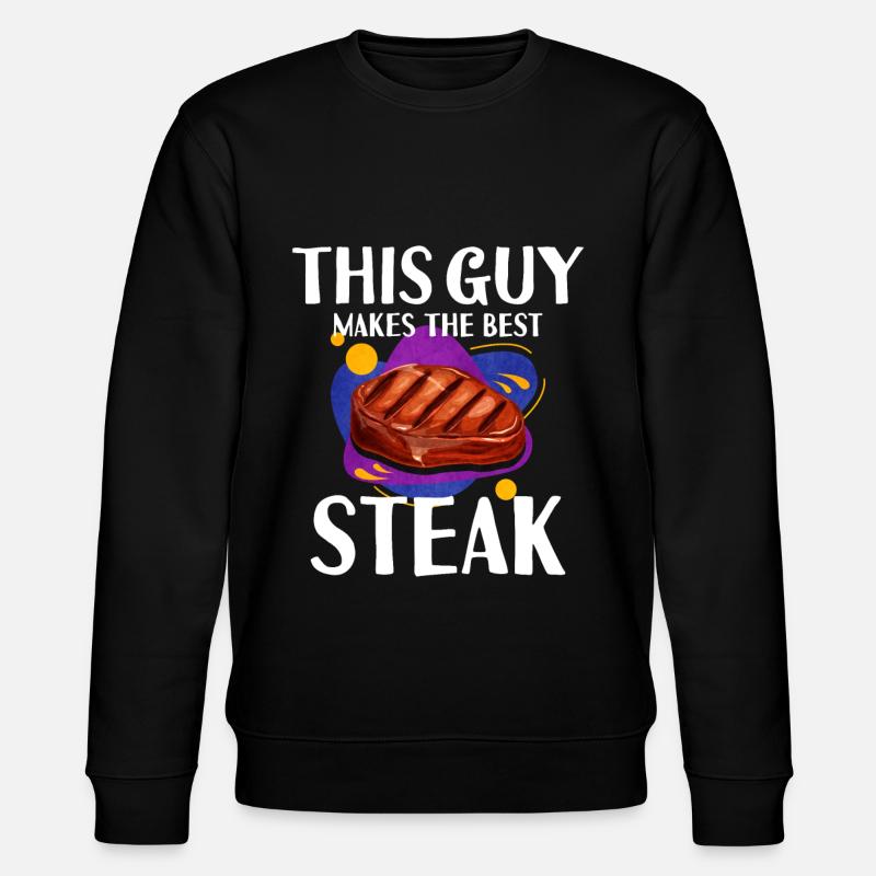 Steak - Stanley/Stella Unisex Bio-Sweatshirt CHANGER  - Schwarz