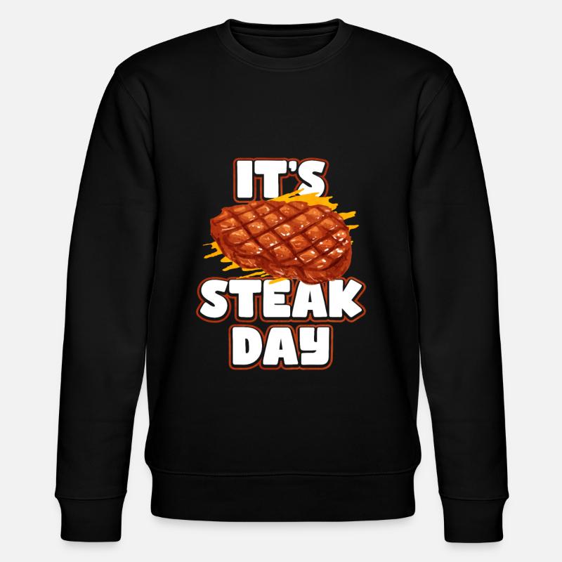 Steak - Stanley/Stella Unisex Bio-Sweatshirt CHANGER  - Schwarz