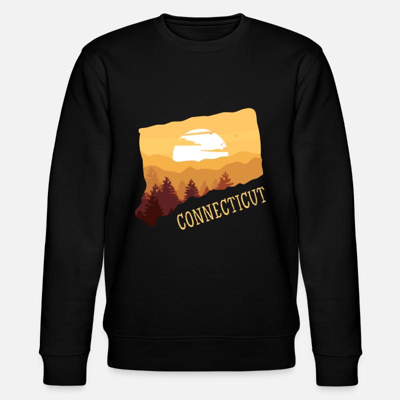 connecticut - Stanley/Stella Unisex Bio-Sweatshirt CHANGER  - Schwarz