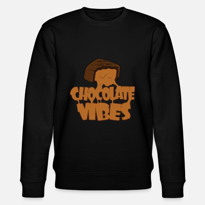 Schokoladen Vibes - Stanley/Stella Unisex Bio-Sweatshirt CHANGER  - Schwarz