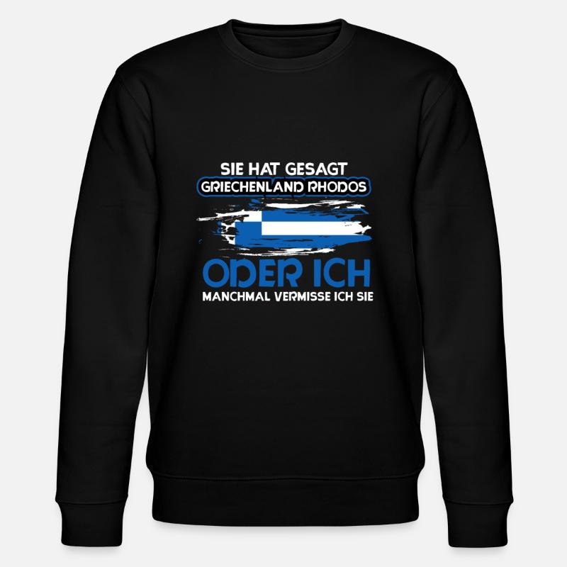 Rhodos - Stanley/Stella Unisex Bio-Sweatshirt CHANGER  - Schwarz