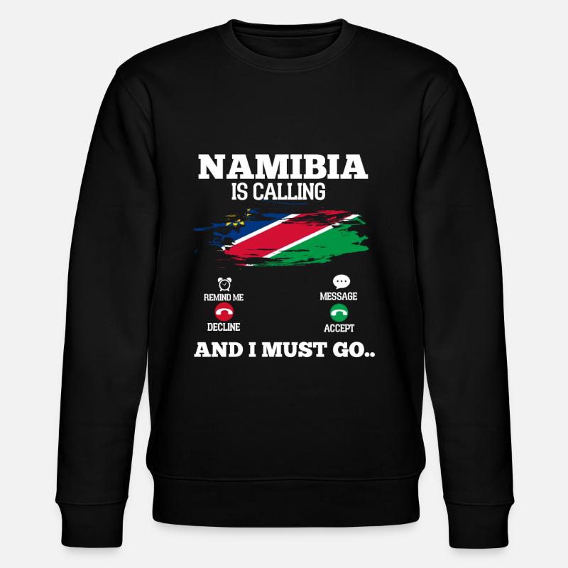 Namibia - Stanley/Stella Unisex Bio-Sweatshirt CHANGER  - Schwarz
