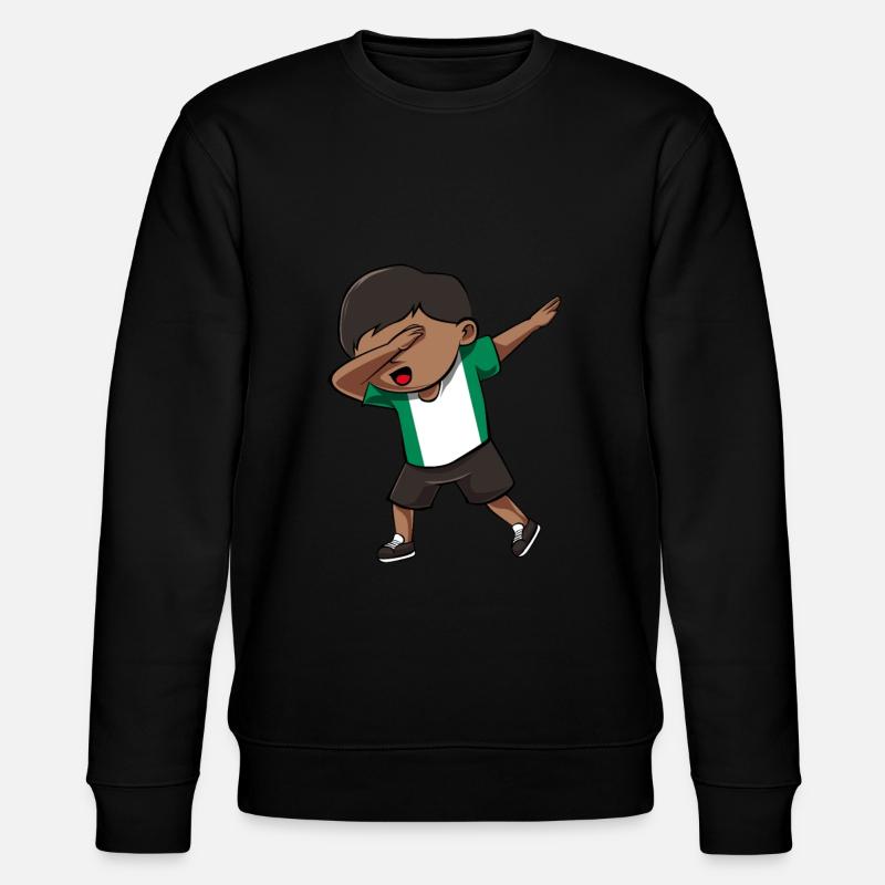 Nigeria - Stanley/Stella Unisex Bio-Sweatshirt CHANGER  - Schwarz