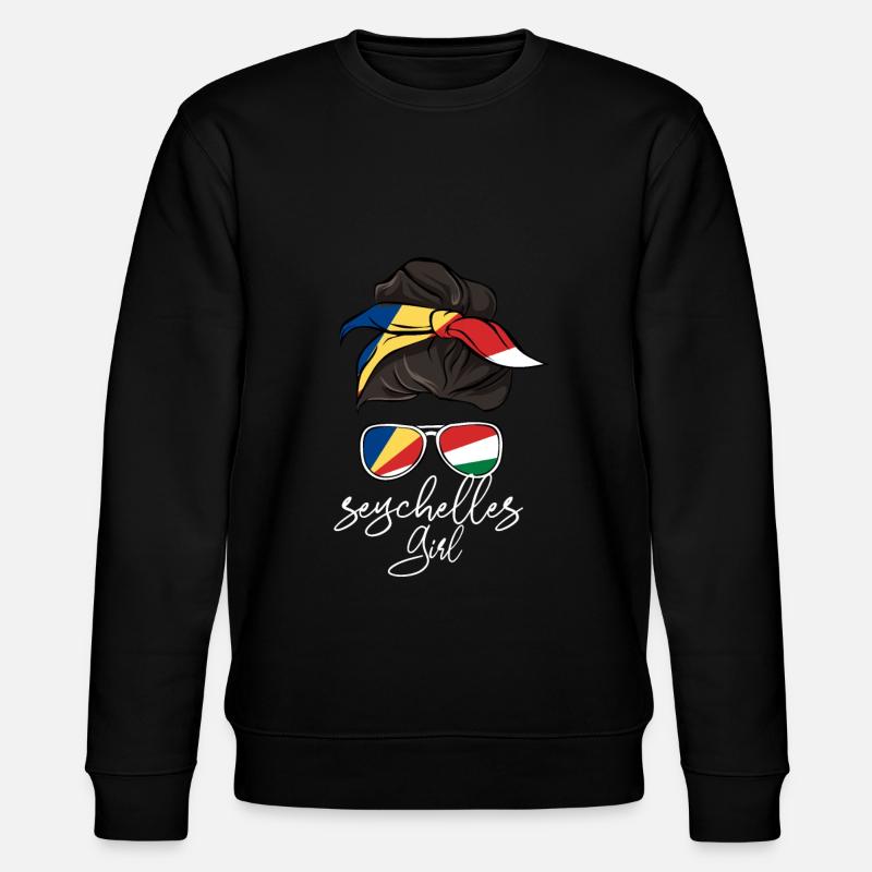 Seychellen - Stanley/Stella Unisex Bio-Sweatshirt CHANGER  - Schwarz