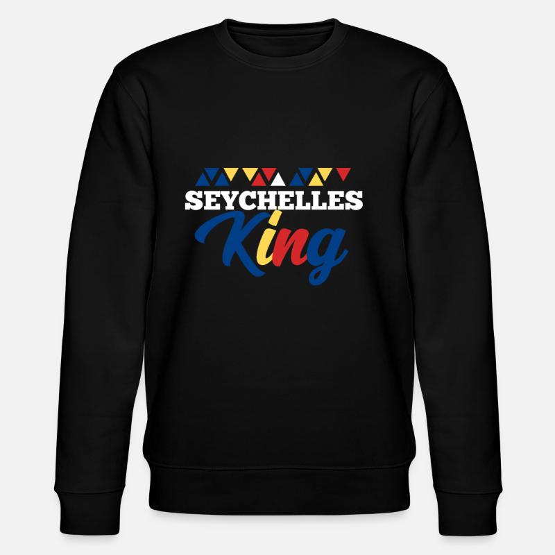 Seychellen - Stanley/Stella Unisex Bio-Sweatshirt CHANGER  - Schwarz