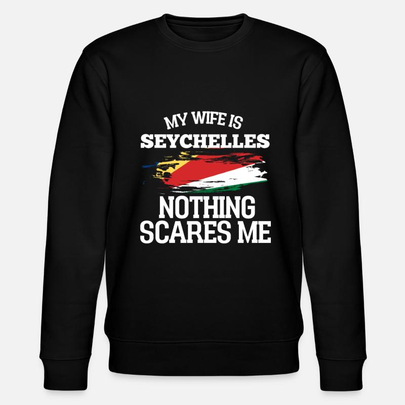 Seychellen - Stanley/Stella Unisex Bio-Sweatshirt CHANGER  - Schwarz