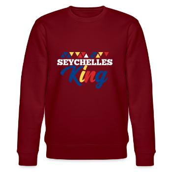 Seychelles - Stanley/Stella CHANGER Unisex Organic Sweatshirt - burgundy - Front - Nik (191cm) & Marisol (170cm)