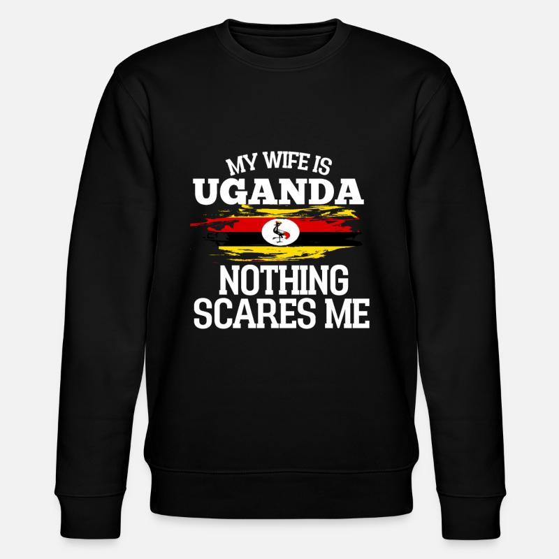 Uganda - Stanley/Stella Unisex Bio-Sweatshirt CHANGER  - Schwarz