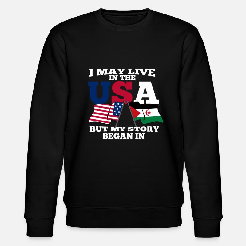 Westsahara - Stanley/Stella Unisex Bio-Sweatshirt CHANGER  - Schwarz
