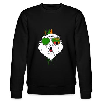 Sambia - Stanley/Stella Unisex Bio-Sweatshirt CHANGER  - Schwarz - Vorne - Nik (191cm) & Marisol (170cm)