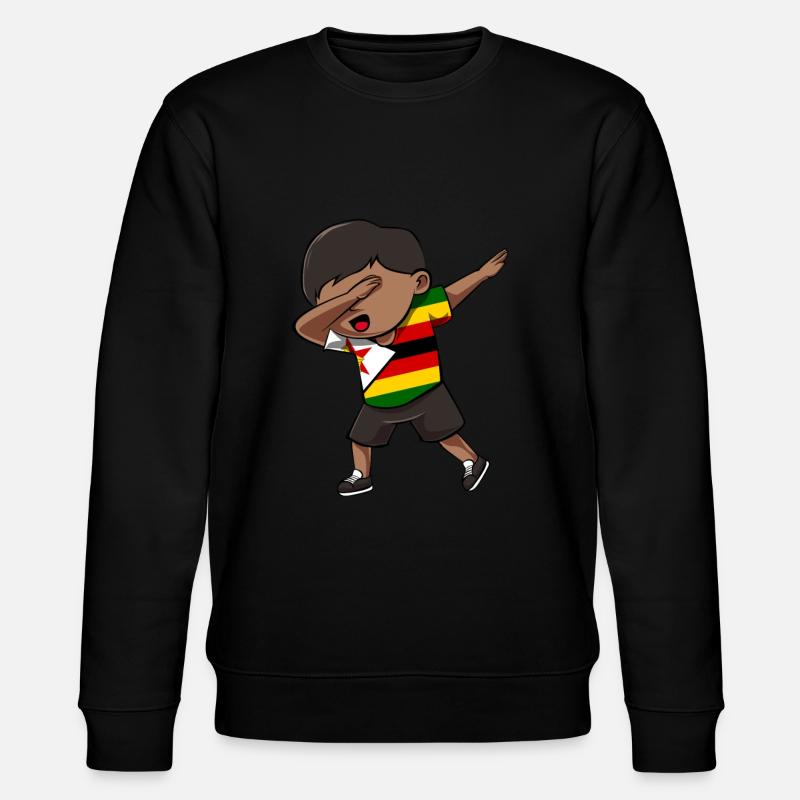 Simbabwe - Stanley/Stella Unisex Bio-Sweatshirt CHANGER  - Schwarz