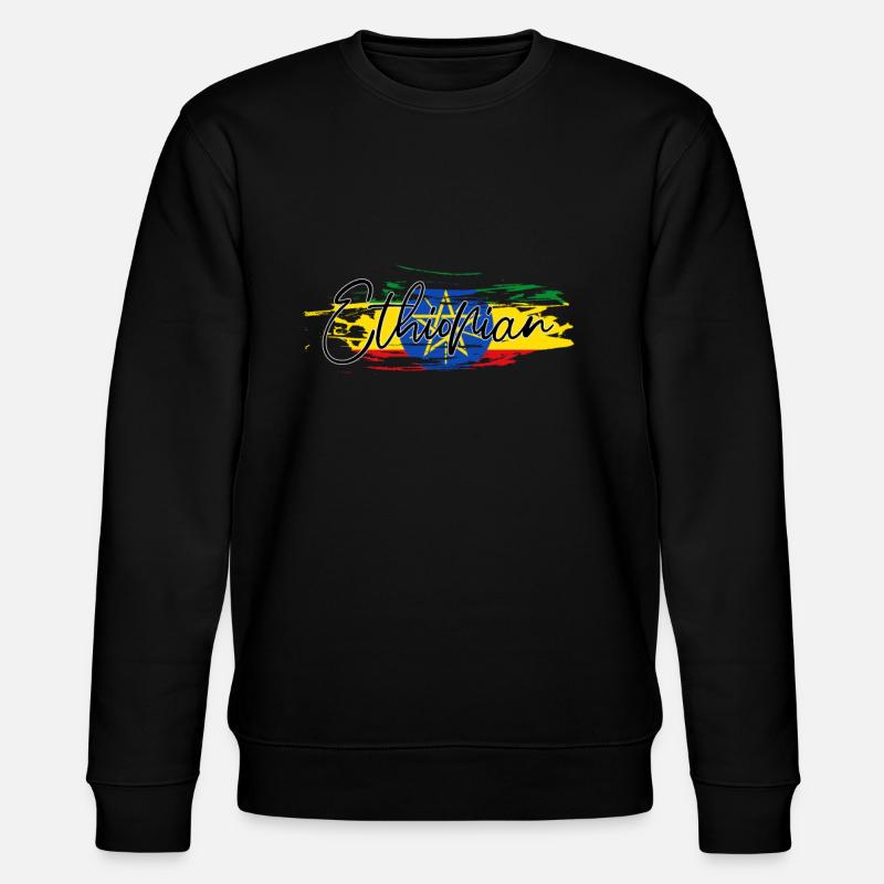 Äthiopien - Stanley/Stella Unisex Bio-Sweatshirt CHANGER  - Schwarz