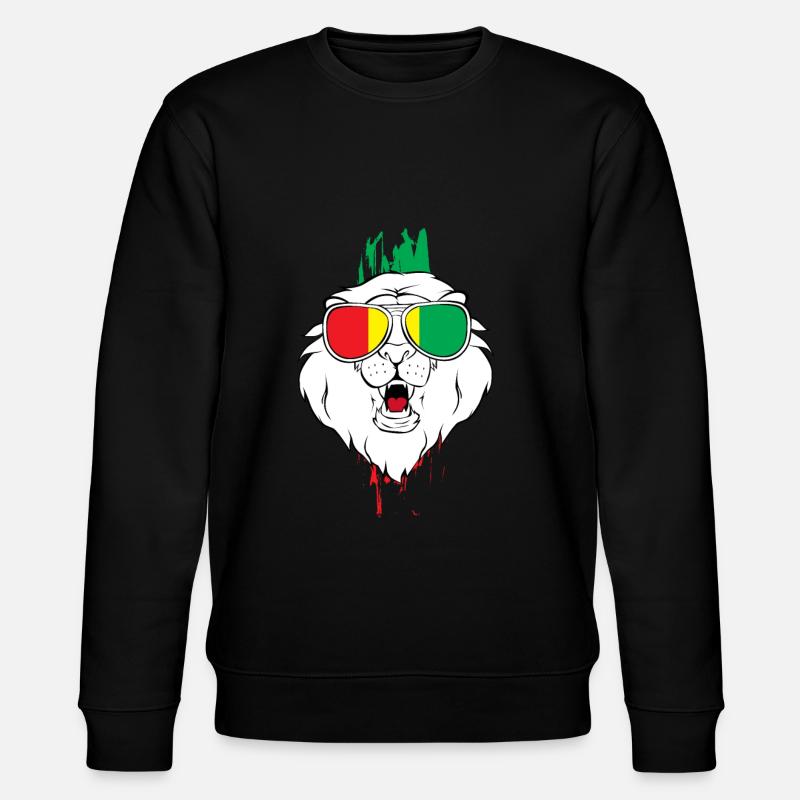 Guinea Queen - Stanley/Stella Unisex Bio-Sweatshirt CHANGER  - Schwarz