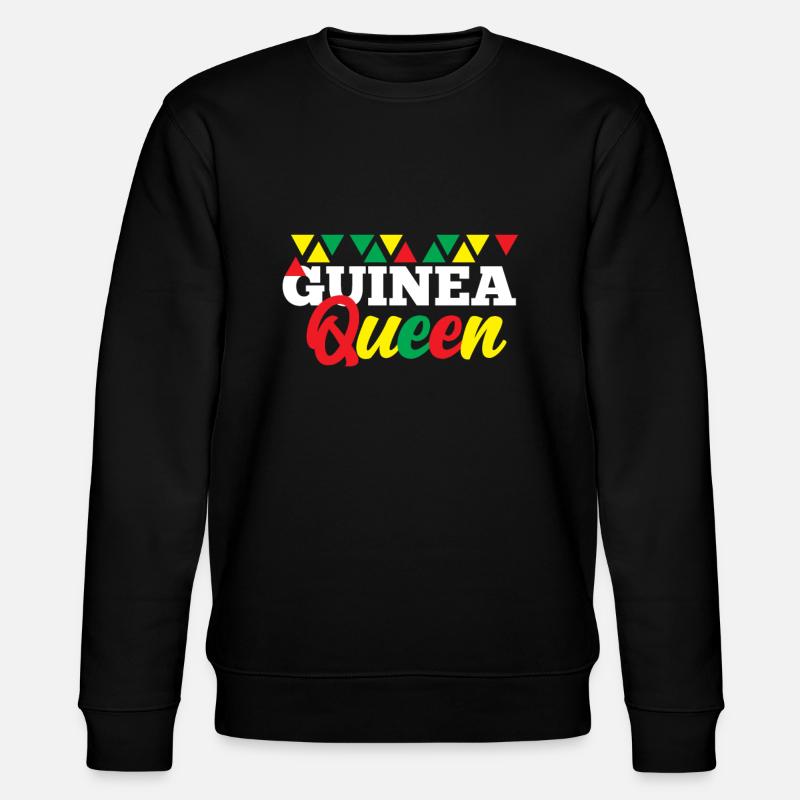 Guinea Queen - Stanley/Stella Unisex Bio-Sweatshirt CHANGER  - Schwarz