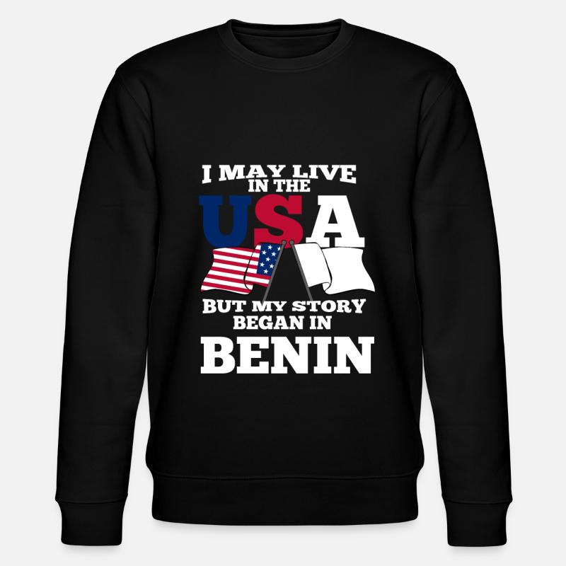 Bénin États-Unis - Sweat bio CHANGER Stanley/Stella Unisexe - noir