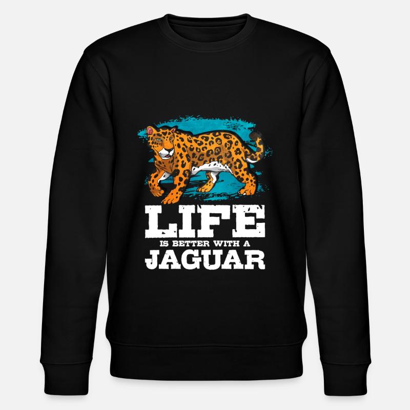 Jaguar - Stanley/Stella Unisex Bio-Sweatshirt CHANGER  - Schwarz
