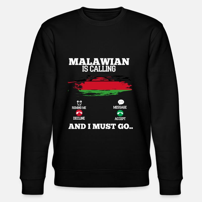 Malawi - Stanley/Stella Unisex Bio-Sweatshirt CHANGER - Schwarz
