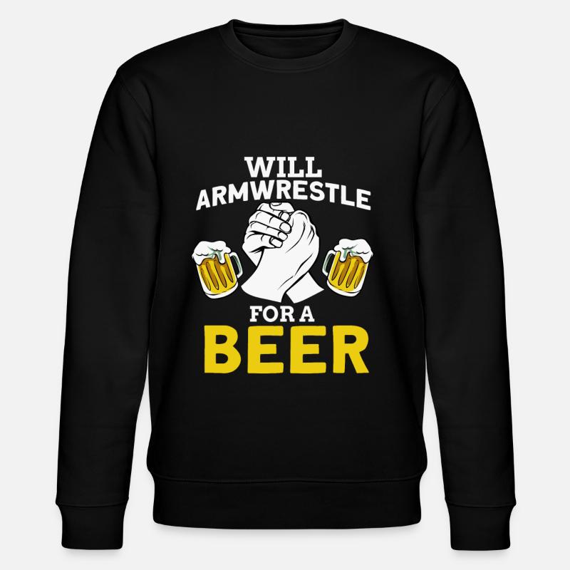Bras de fer - Sweat bio CHANGER Stanley/Stella Unisexe - noir