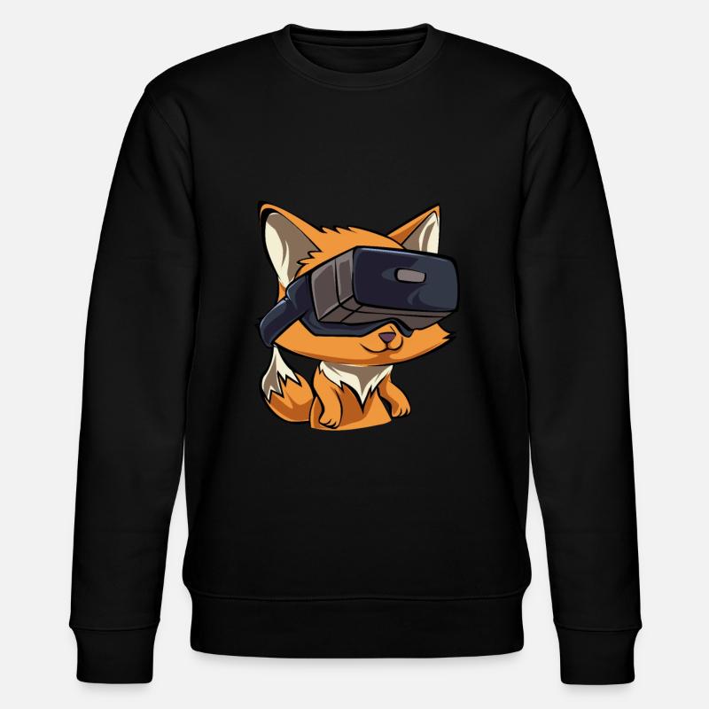 Vr Fuchs - Stanley/Stella Unisex Bio-Sweatshirt CHANGER  - Schwarz