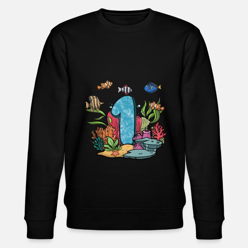 Aquarium Fisch Geschenk - Stanley/Stella Unisex Bio-Sweatshirt CHANGER  - Schwarz