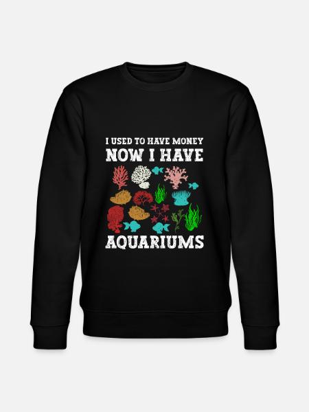Aquarium Fish Gift - Stanley/Stella CHANGER Unisex Organic Sweatshirt - black