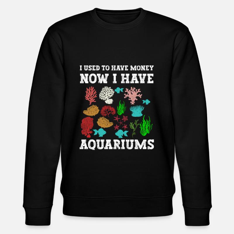 Aquarium Fish Gift - Stanley/Stella CHANGER Unisex Organic Sweatshirt - black