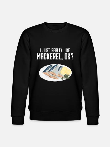 Mackrel Mackrel Saltwater Fish Fishing - Stanley/Stella CHANGER Unisex Organic Sweatshirt - black