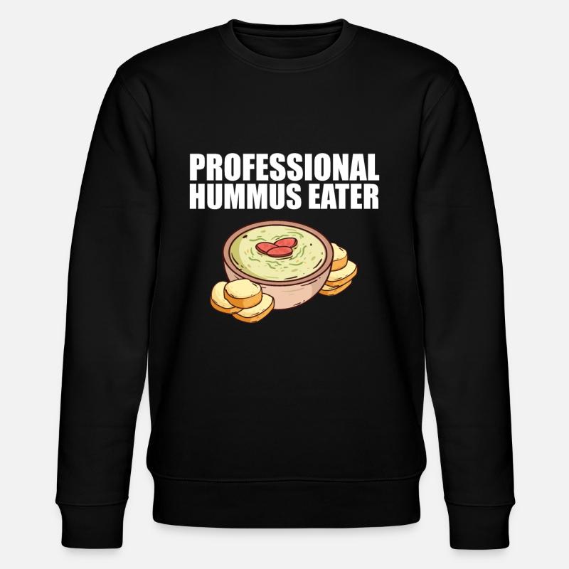 Hummus - Stanley/Stella Unisex Bio-Sweatshirt CHANGER  - Schwarz