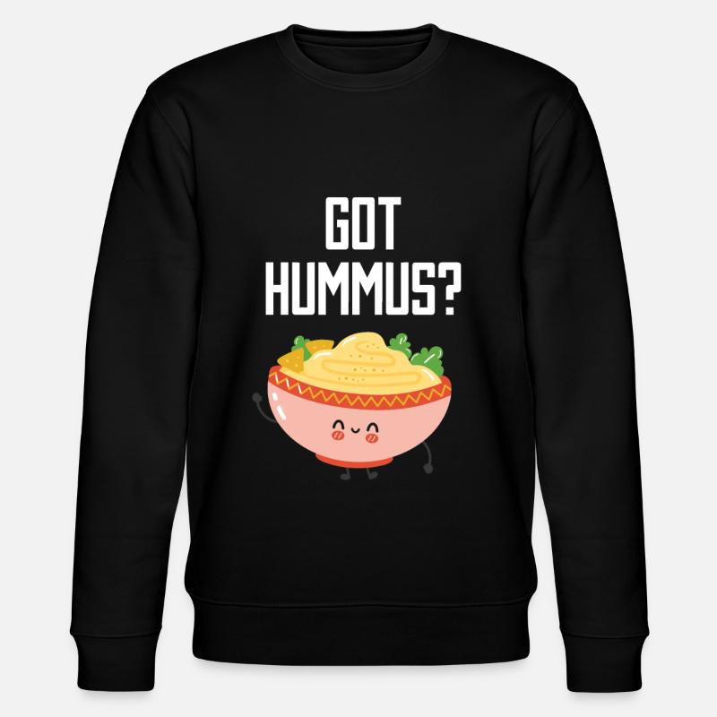 Hummus - Stanley/Stella Unisex Bio-Sweatshirt CHANGER - Schwarz