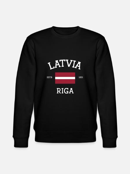Latvia - Stanley/Stella CHANGER Unisex Organic Sweatshirt - black