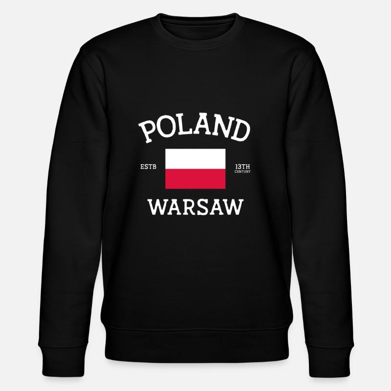 Pologne - Sweat bio CHANGER Stanley/Stella Unisexe - noir