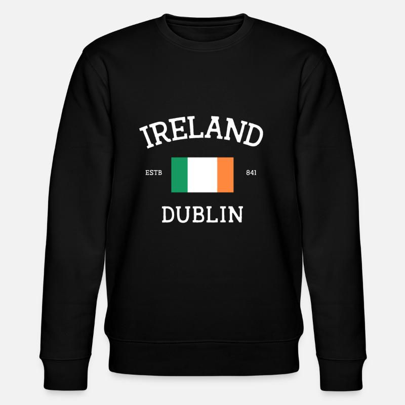 Irland - Stanley/Stella Unisex Bio-Sweatshirt CHANGER  - Schwarz