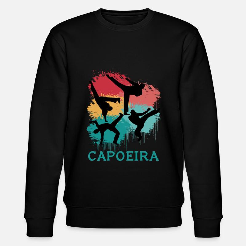 Capoeira Retro - Stanley/Stella CHANGER Unisex Organic Sweatshirt - black